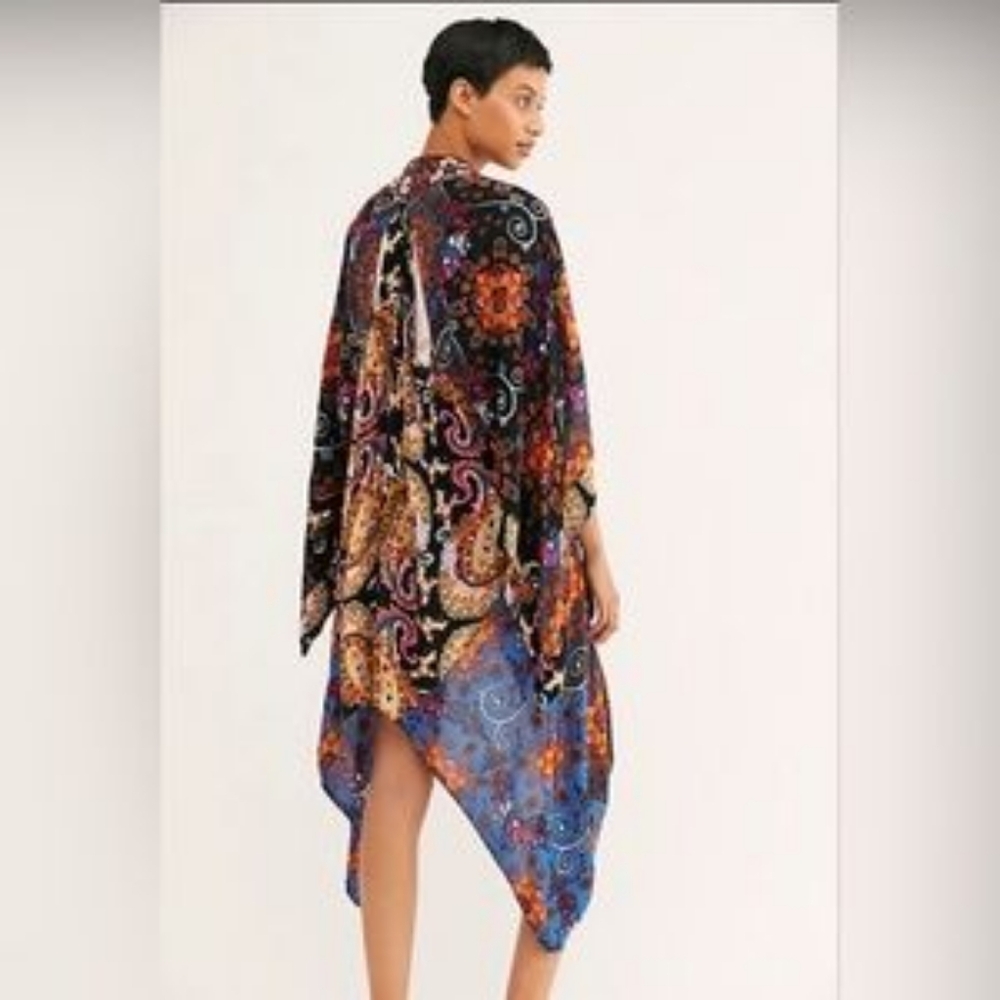 Free People Marley Mixed  Bohemian Print Kimono